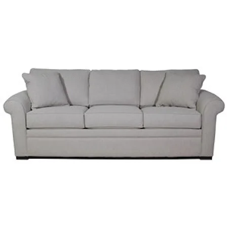 Transitional Queen Sofa Sleeper with Inflatable Mattress